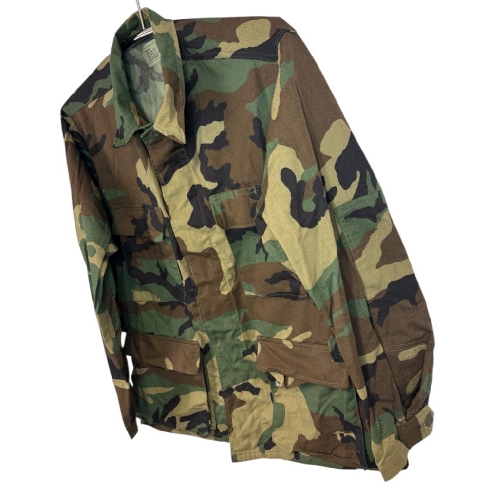 BDU Men's Woodland Camouflage Pattern Button Down Military & Field Jacket Size S - Picture 3 of 9